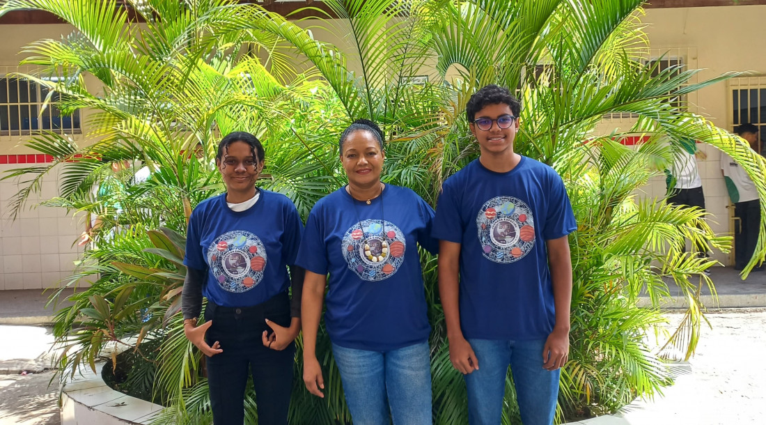 Os estudantes Jeferson Gonzaga e Laura Gadelha estarão na Jornada/ Foto: Unidade escolar