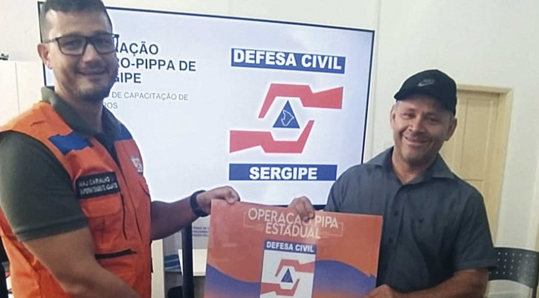 Major Alysson de Carvalho e  pipeiro Jose Pereira // Foto: Ascom Sedurbi