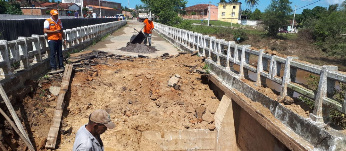 Governo inicia recuperação de ponte em Riachuelo