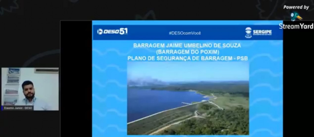 Governo realiza II Webinário sobre Segurança de Barragens em Sergipe. Foto: Ascom/Núcleo Infraestrutura