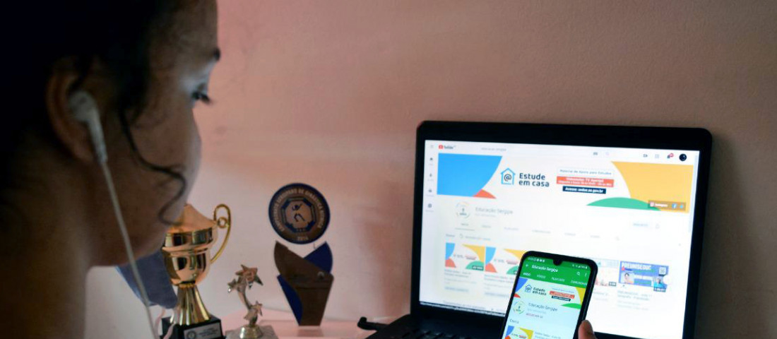O programa Estude em Casa, da Secretaria de Estado da Educação, do Esporte e da Cultura (Seduc), liberou a programação da 39ª semana de aulas não presenciais. Foto: Ascom/SEDUC