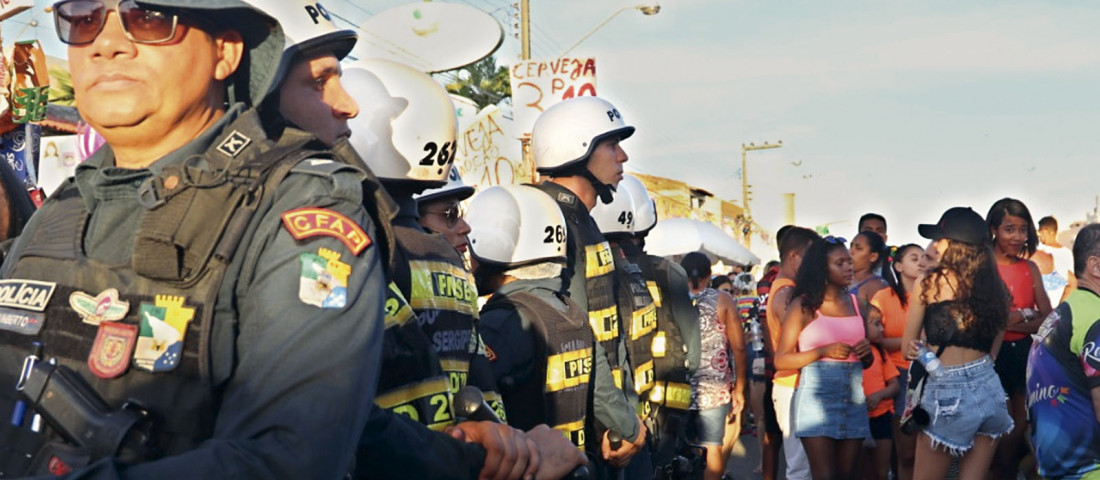 A Polícia Militar garantiu a segurança de foliões no entorno dos eventos pré-carnavalescos que aconteceram na capital e Região Metropolitana de Aracaju, este fim de semana. Fotos: Divulgação