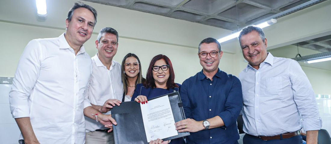Ao lado dos ministros da Educação, Casa Civil e Secretaria da Presidência, Fábio Mitidieri participa da inauguração de novo polo do IFS   /  Foto: Arthur Soares