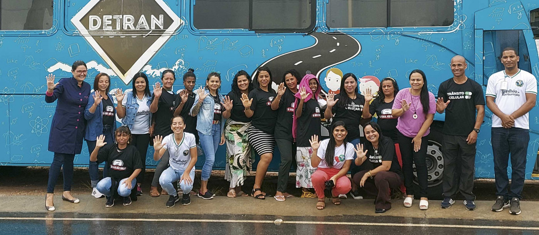 O objetivo é chamar atenção da população para o alto índice de mortes e feridos no Brasil / Foto: Ascom Detran