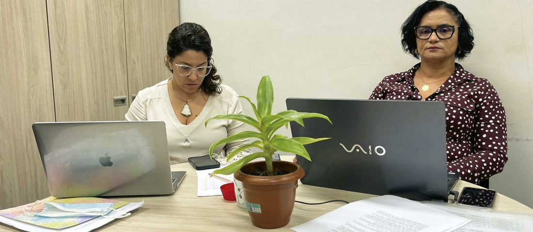 A psicóloga Daniele Ribeiro afirma que é uma ação positiva ter o Poder Judiciário dentro das unidades socioeducativas  /  Foto: Nara Moraes