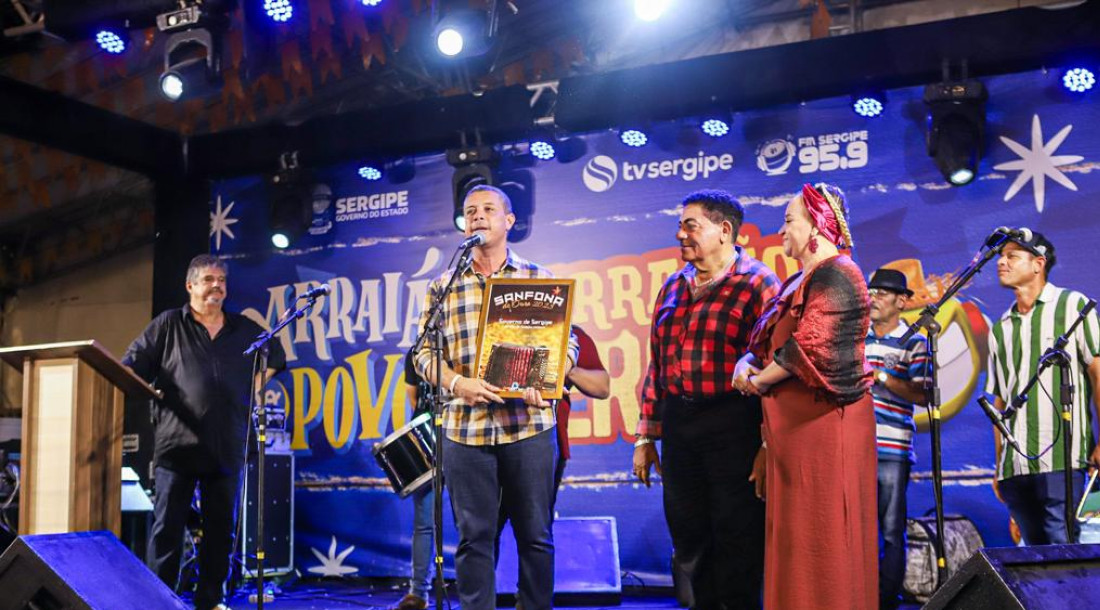 Troféu Sanfona de Ouro reconhece a grandiosidade do Arraiá do Povo em Sergipe / Foto: Arthur Soares