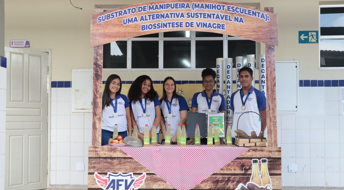 Substrato de Manipueira (Manihot esculenta): Uma Alternativa Sustentável na Biossintese de Vinagre   | Foto: Ascom/Seduc