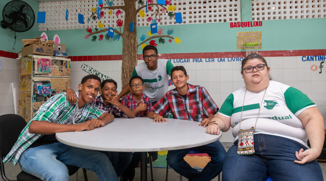 Alunos da Escola 11 de Agosto// Foto: Igor Matias