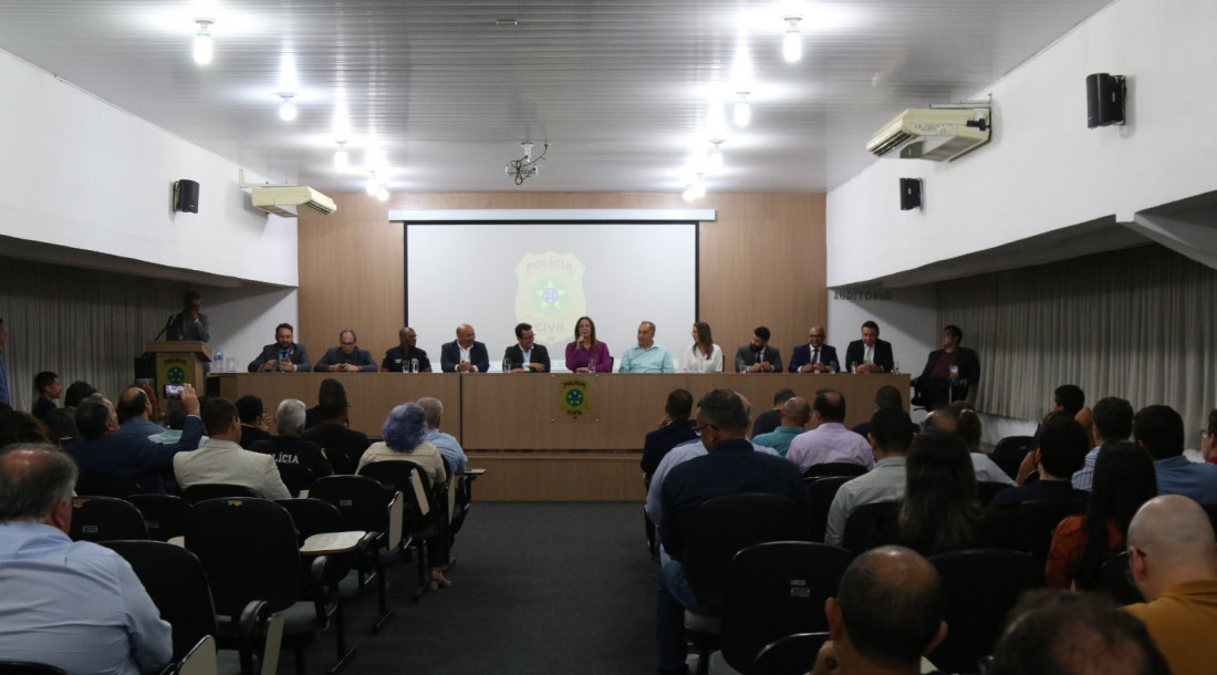 Seminário apresenta detalhes da Lei Orgânica da Polícia Civil na Acadepol / Foto: Ascom/ SSP