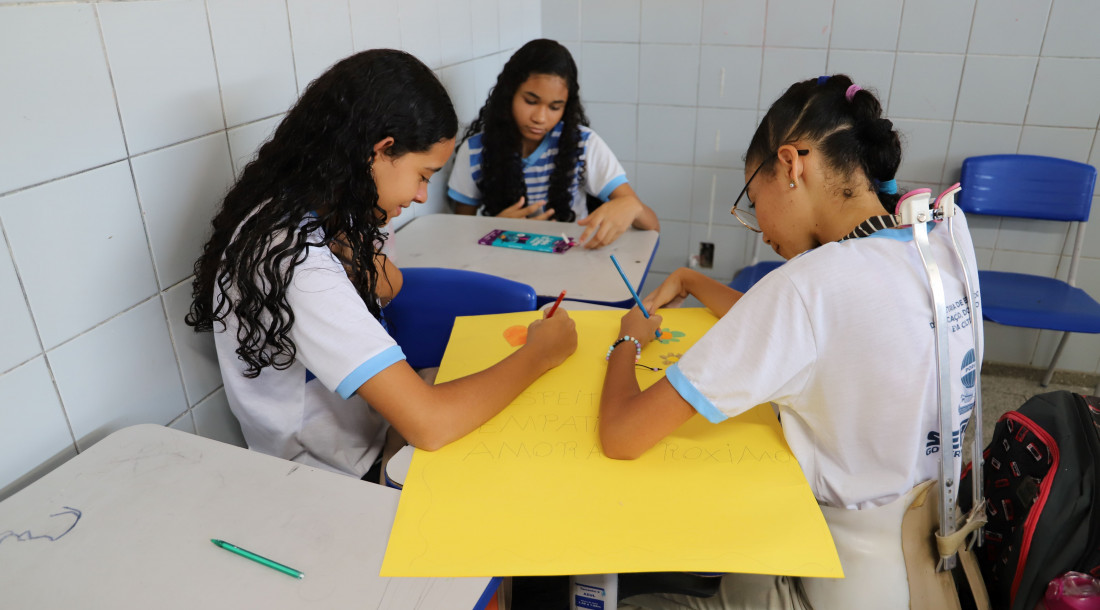Atividade em sala de aula / Fotos: Michele Becker