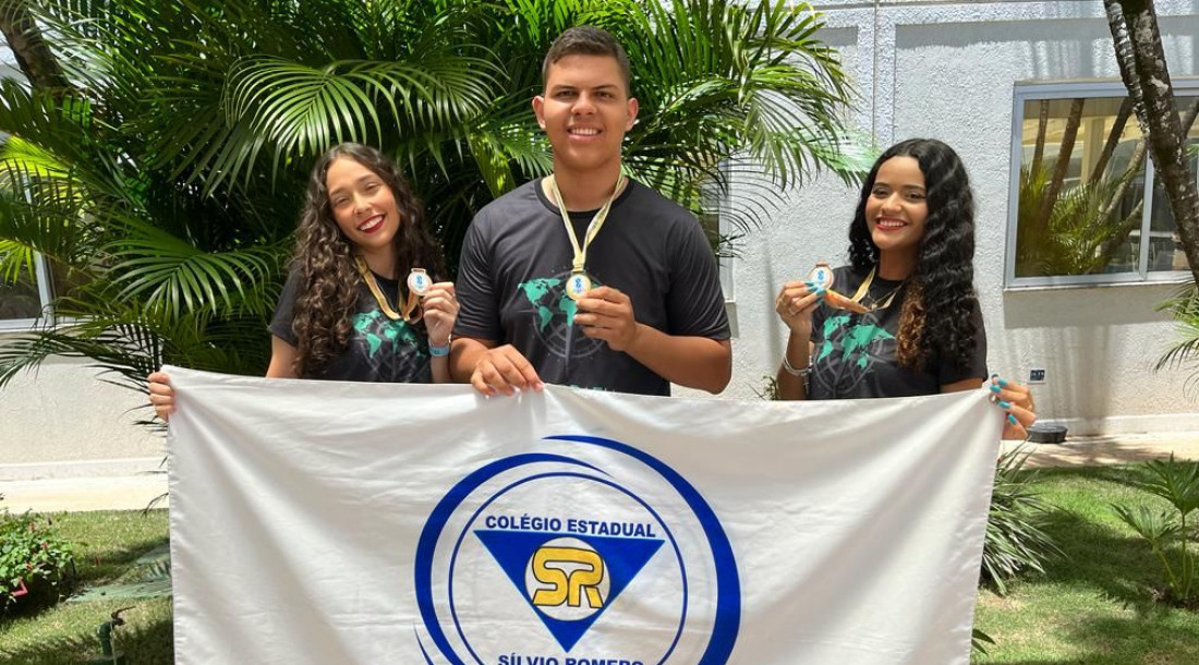 A equipe do Colégio Estadual Sílvio Romero conseguiu três medalhas, uma delas de ouro / Fotos: Divulgação/Unidade Escolar