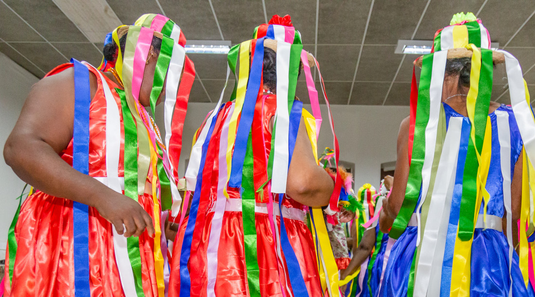 Apresentação cultural durante o 48º Simpósio do Encontro Cultural de Laranjeiras, em janeiro de 2023 | Foto: Igor Matias/Arquivo