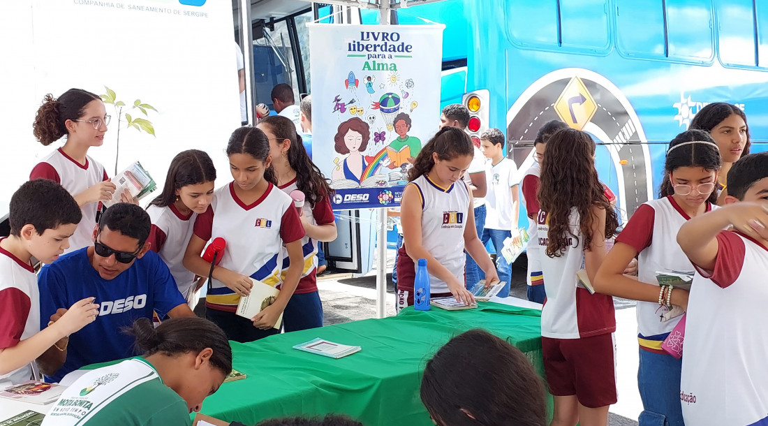 Estande da Deso com informações sobre consumo sustentável / Fotos: Silvio Oliveira