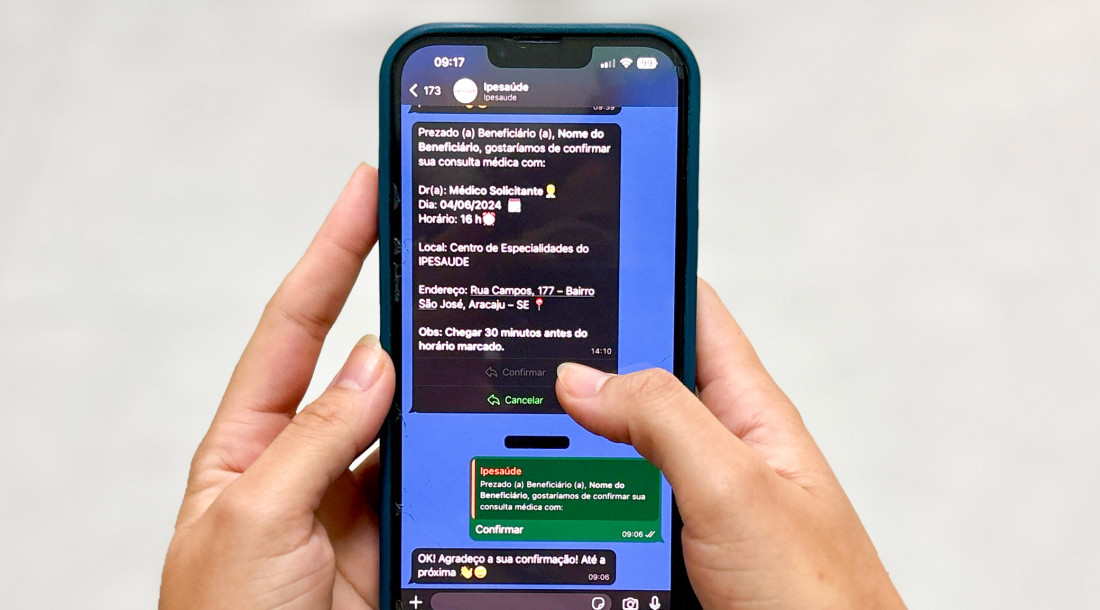 Ipesaúde inova com assistente virtual no WhatsApp para melhorar atendimento e reduzir ausências  /  Foto: Ascom Ipesaúde