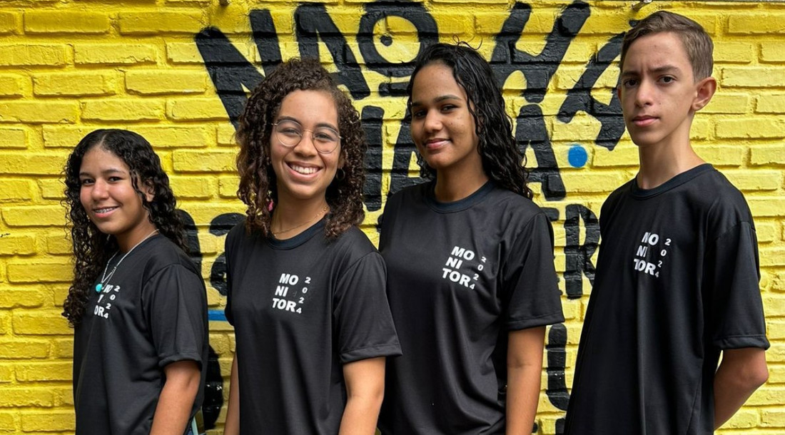 Estudantes monitores do Colégio Leite Neto / Foto: Unidade Escolar