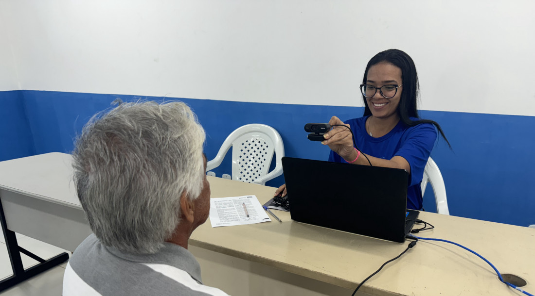 Biometria facial //Foto: Ascom Ipesaúde