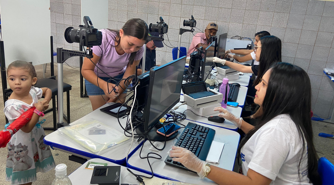 Espaço de emissão da CIN Inclusiva atende grupo prioritário // Foto: Ascom/Seasic