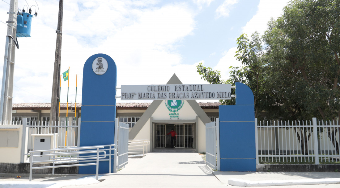 Colégio Estadual Professora Maria das Graças, no Coqueiral, é mais uma unidade climatizada / Foto: Raylander Araújo/Secom