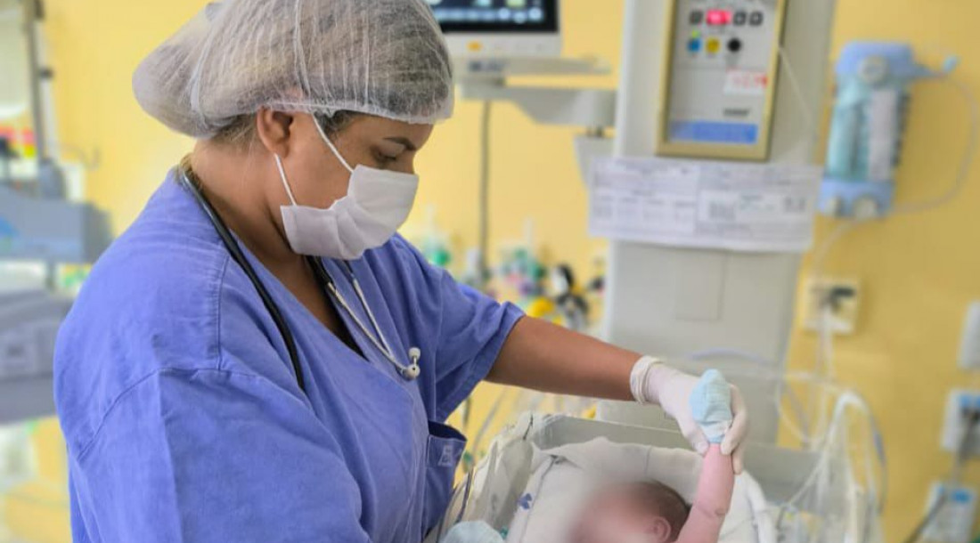 Serviço de fisioterapia neonatal/ Foto: Ascom/SES