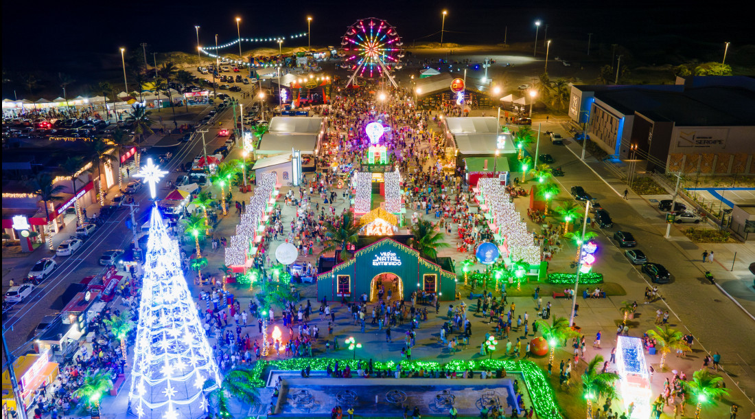 Vila do Natal Iluminado movimentará Orla da Atalaia durante a alta temporada  /  Foto: Arthuro Paganini