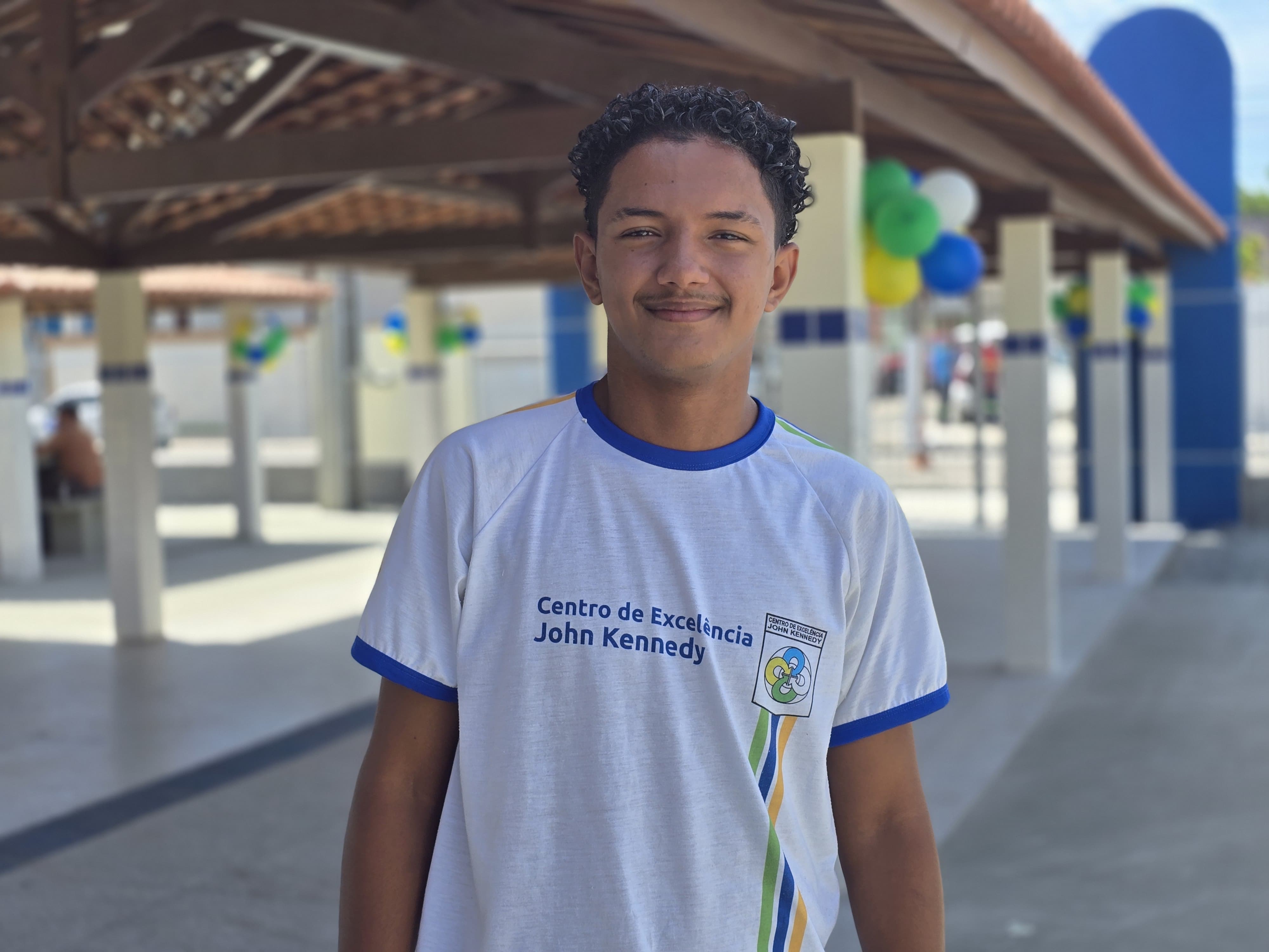 Aluno Carlos Henrique, do Ensino Medio / Foto: Raylander Araujo