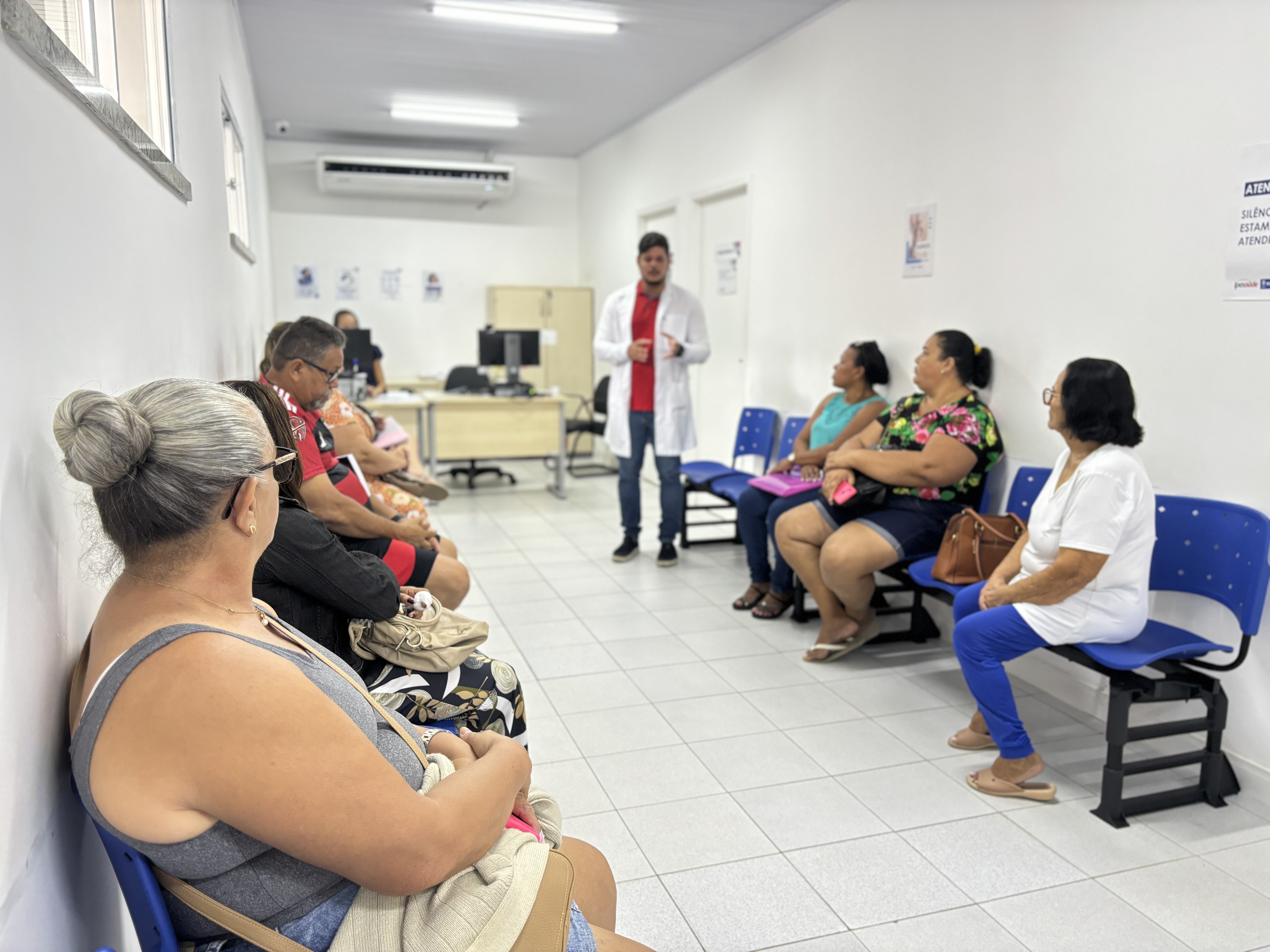 Projeto Sala de Espera leva informação a pacientes enquanto aguardam consultas / Foto: Ascom Ipesaúde