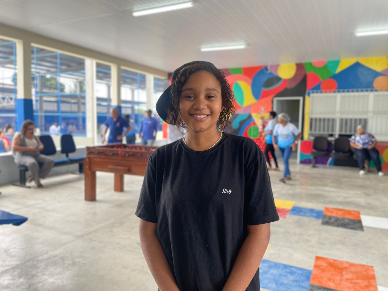 Keylla Melo, aluna da escola e praticante de futebol e futsal / Fotos: Ascom Seduc