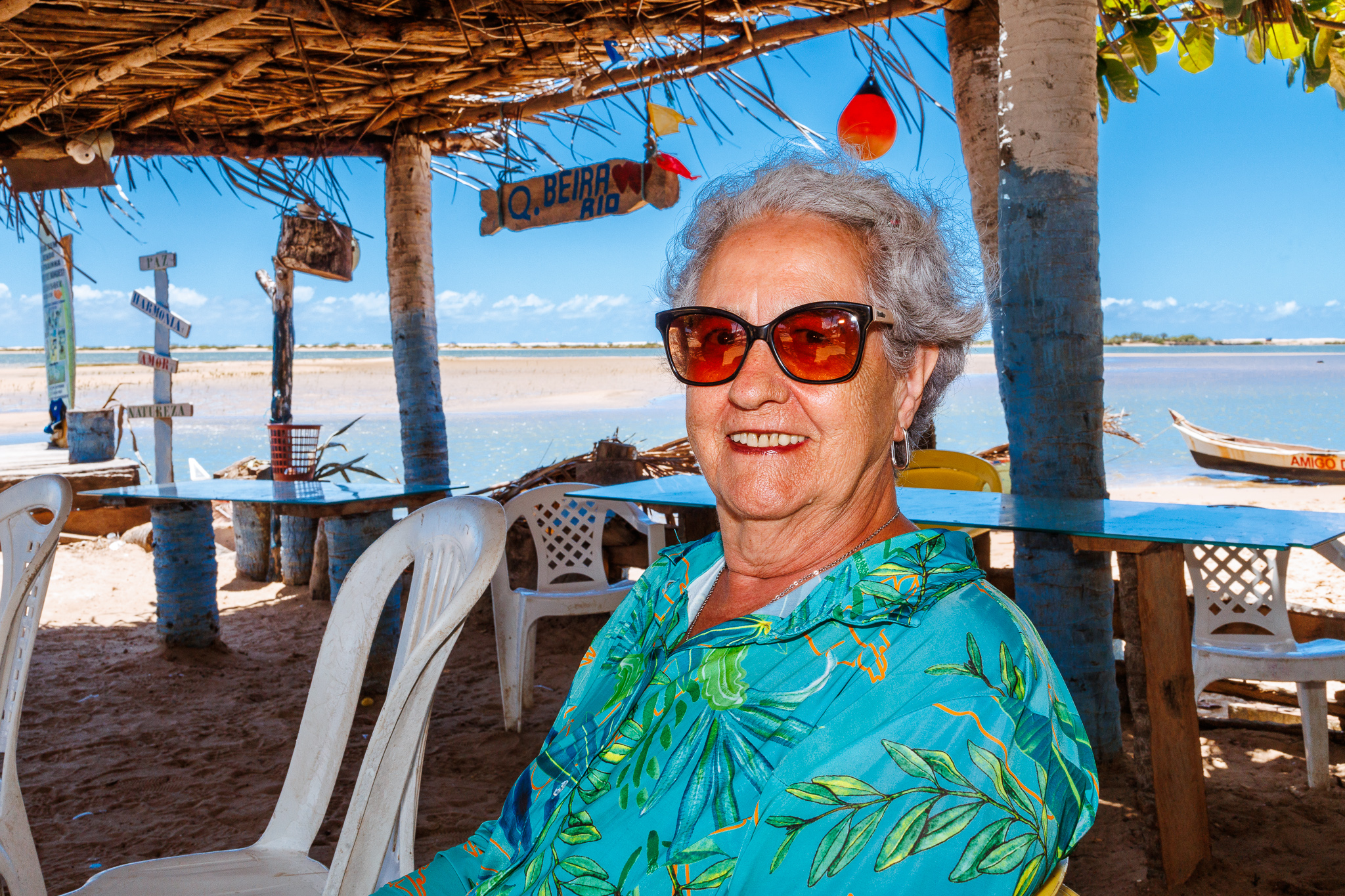 Evanir Gomes é uma das turistas que se encantaram com a região / Foto: Igor Matias