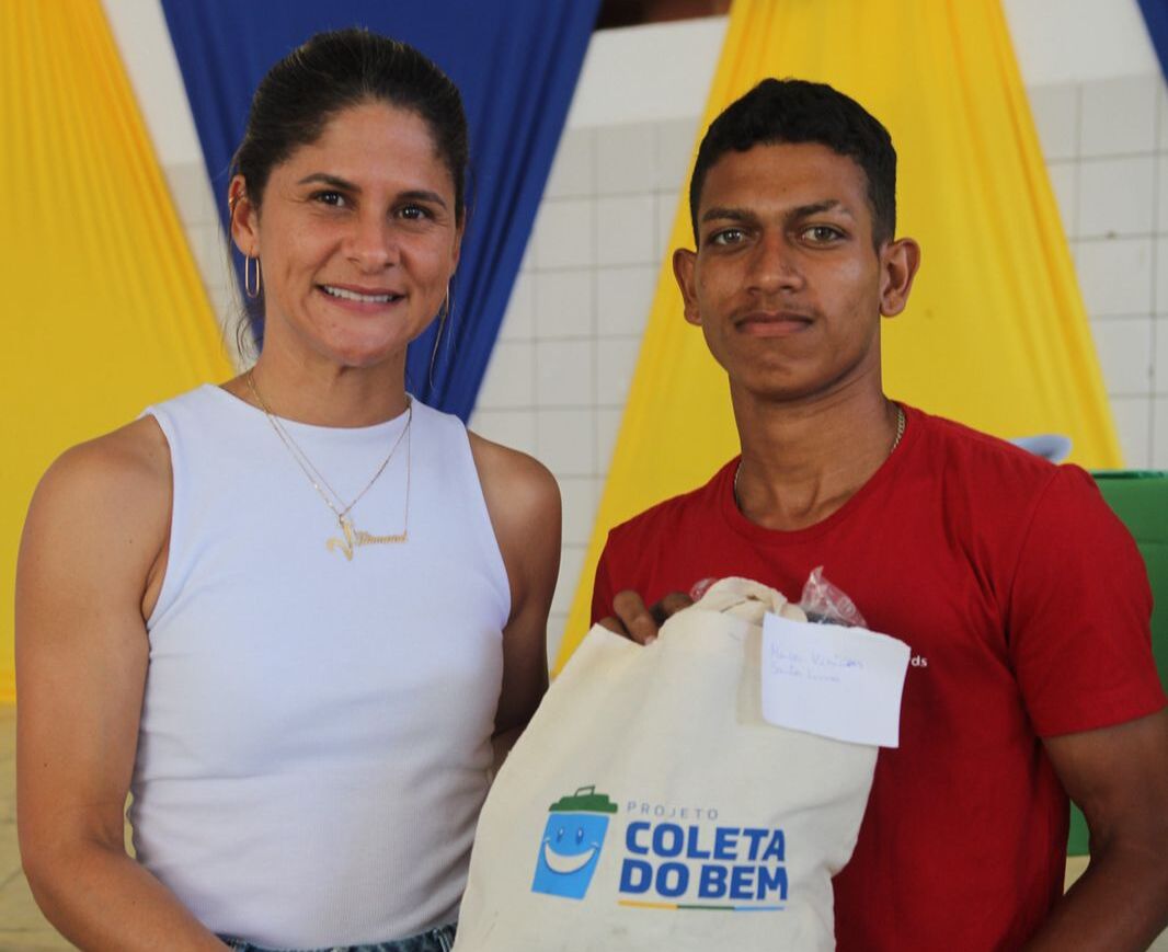 O catador de resíduos sólidos Marcos Vinícius Santos Lima foi um dos beneficiados / Foto: Jocyele Melo/Semac