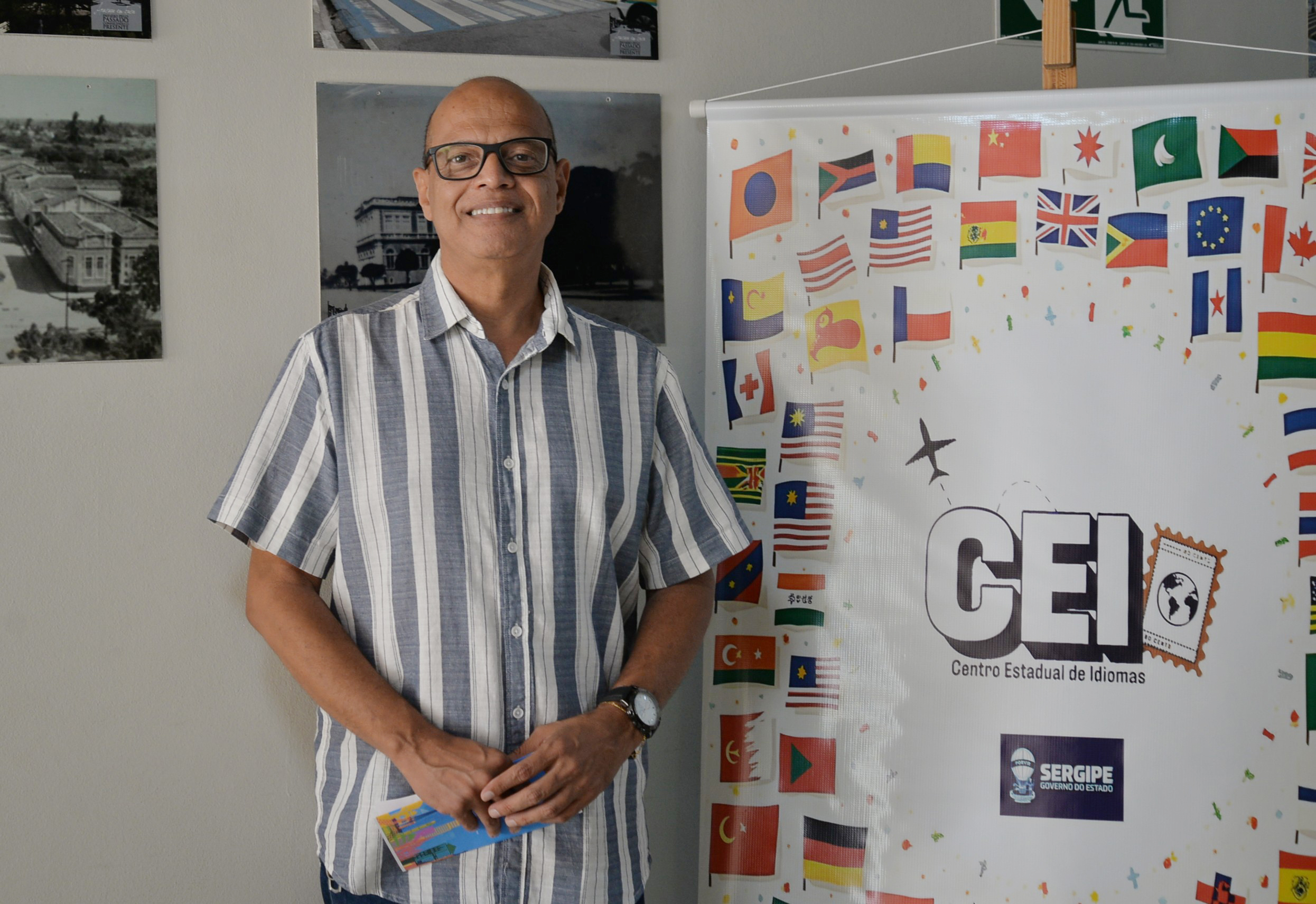 O professor e coordenador do CEI, Waldinei Santos Silva / Foto: Maria Odília
