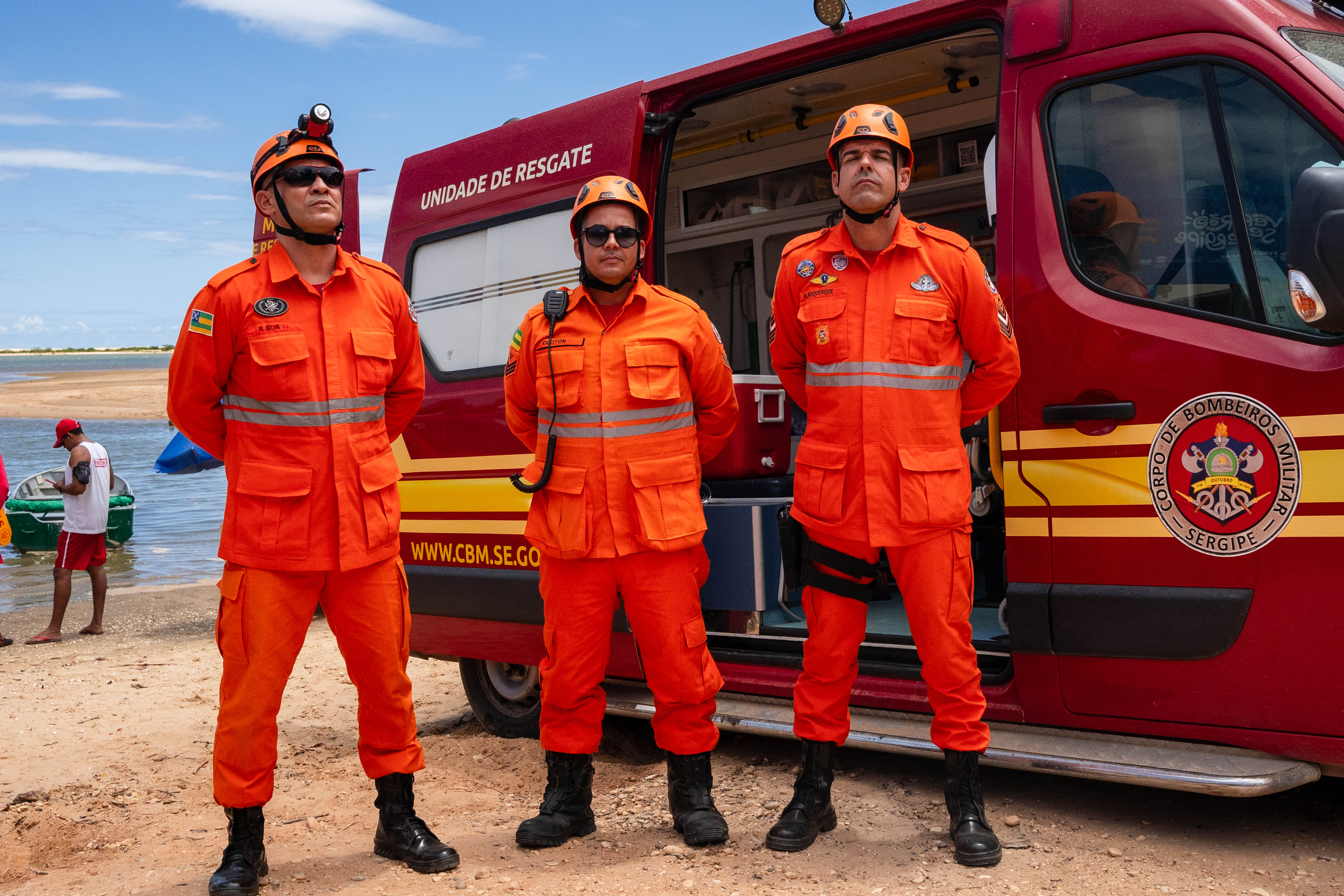 Equipes do Corpo de Bombeiros de Sergipe garantiram a segurança dos participantes e público