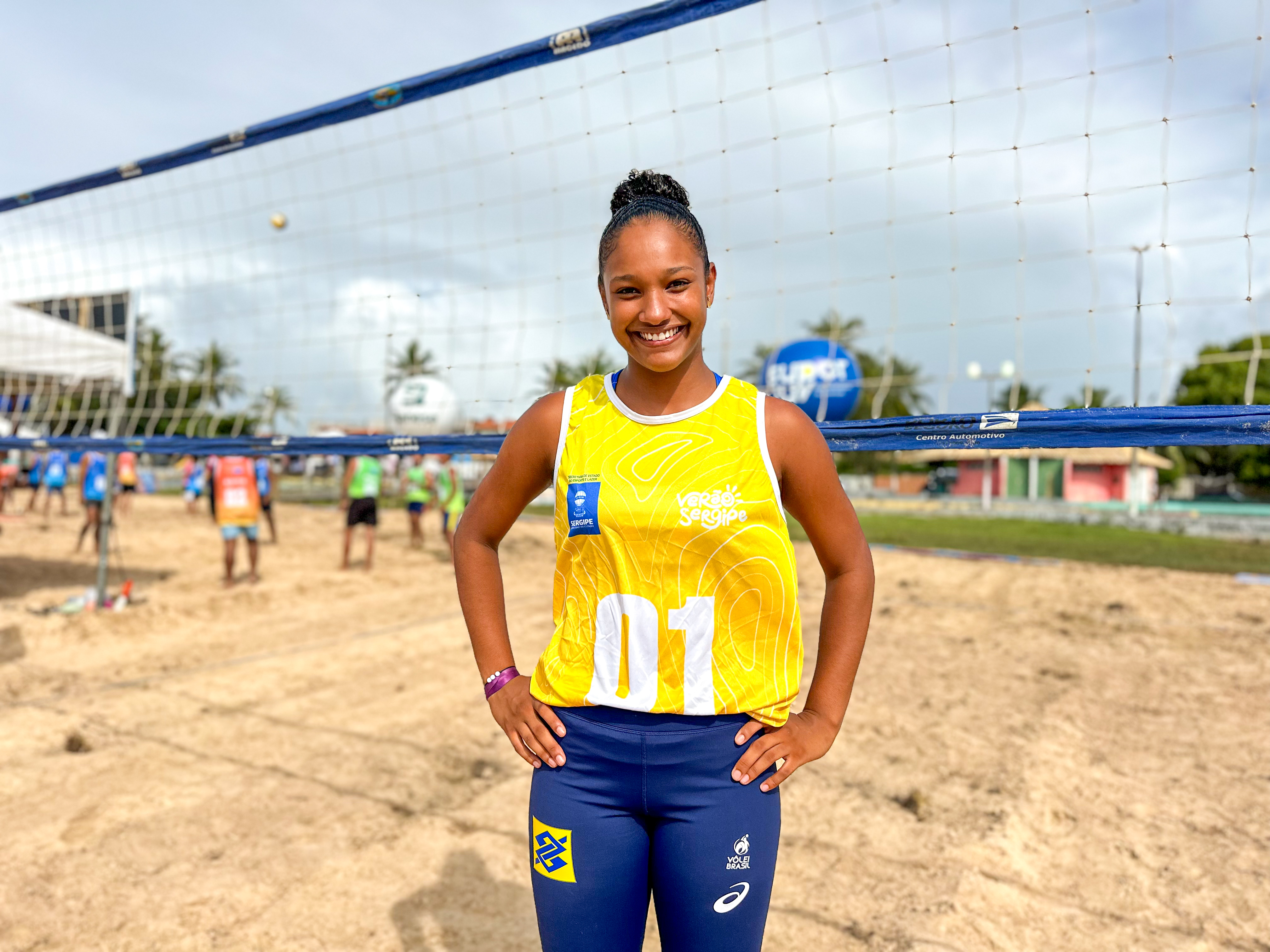 A voleibolista Joanna Santana sonha em avançar na carreira profissional //Foto Jhennifer Laruska