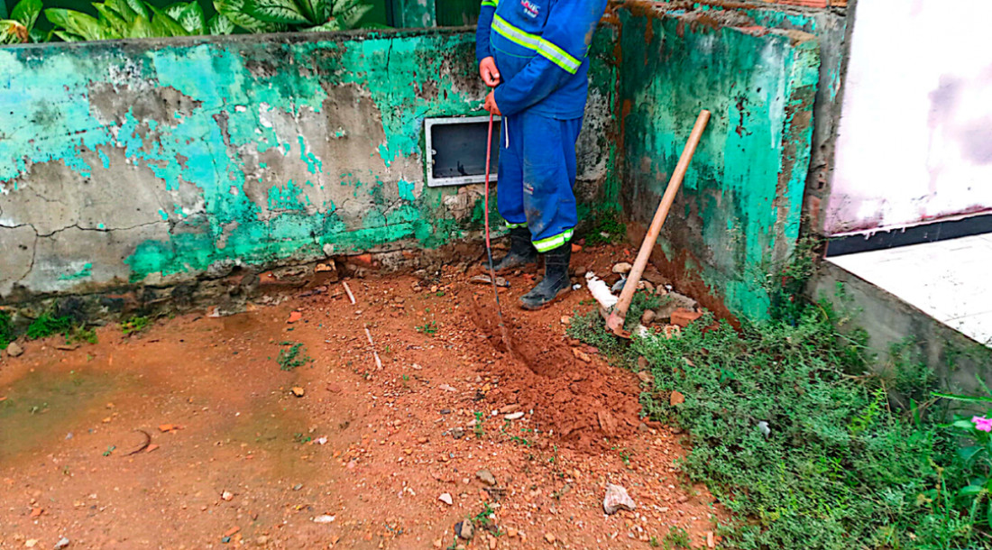 Deso identifica ligações irregulares de água em Itabaiana// Foto : Ascom/ Deso