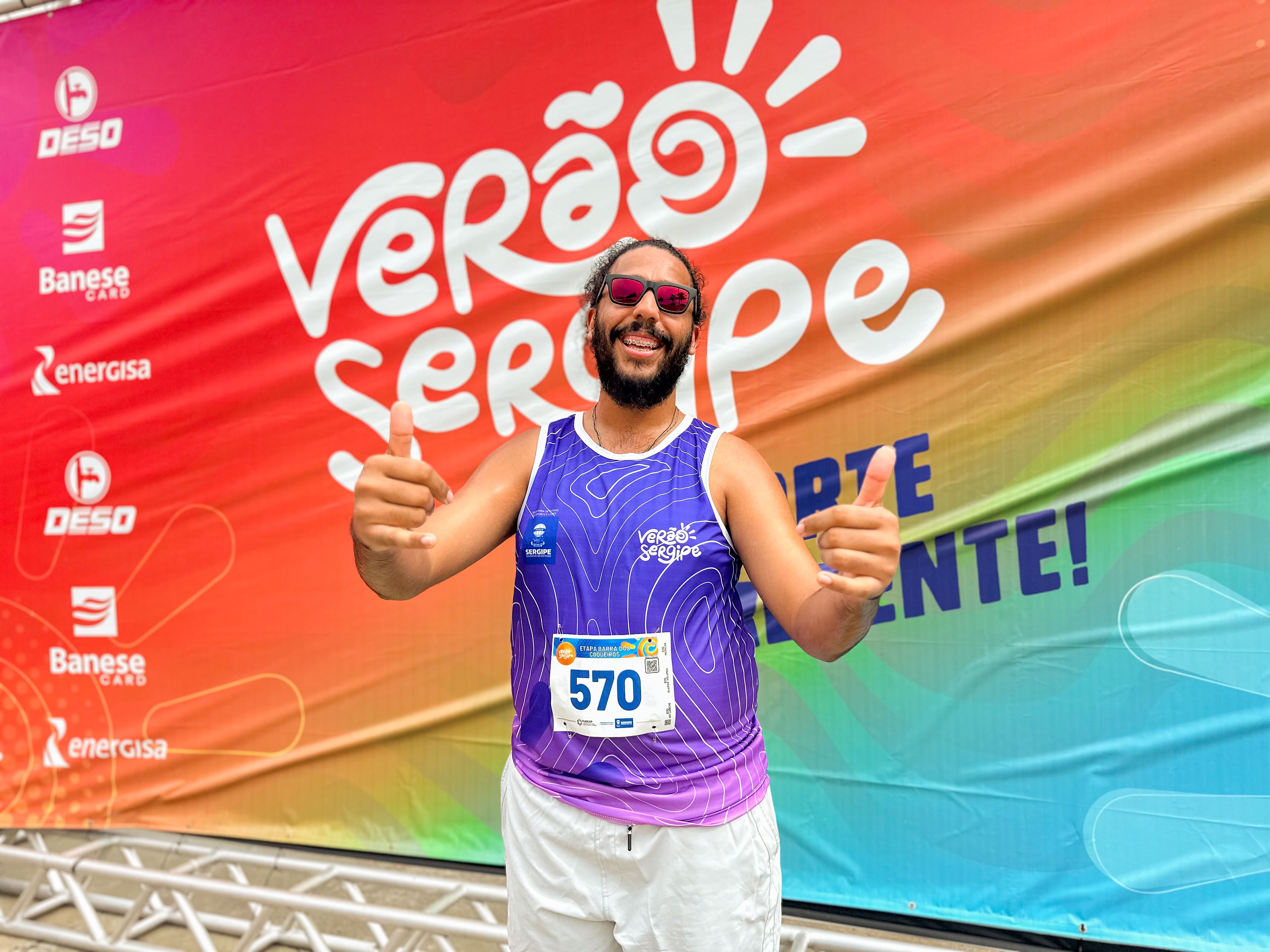 Wallace Santos e instrutor de dança e registou presença em mais uma edição do Verão Sergipe/Foto: Jhennifer Laruska