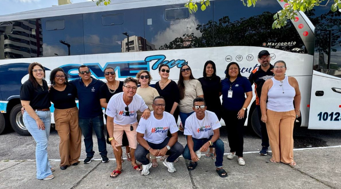 Equipe Setur e ABIH que embarca na caravana em cidades do Nordeste para divulgar atrativos de Sergipe/ Foto: Gê Carvalho