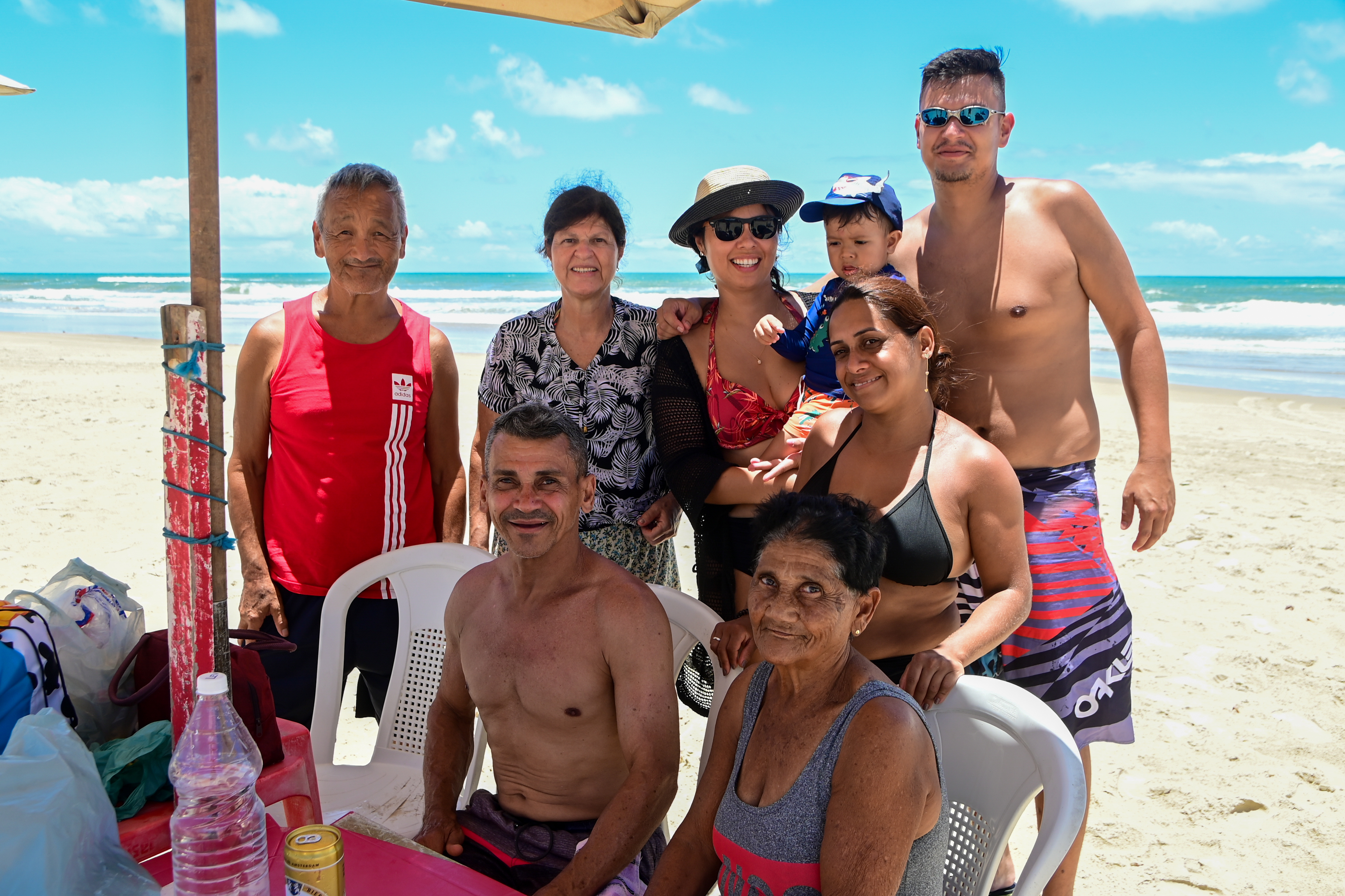 Joel Gomes levou a família de São Paulo para conhecer Estância | Foto: Erick O'Hara