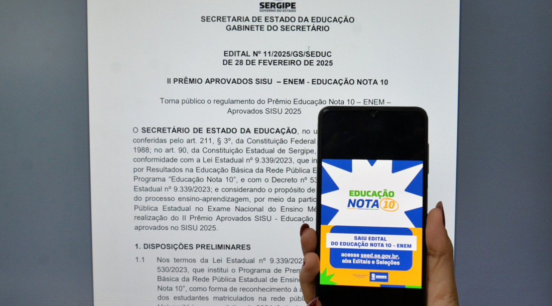 Serão premiados os alunos com as 100 melhores notas no Enem 2024 / Foto: Maria Odília