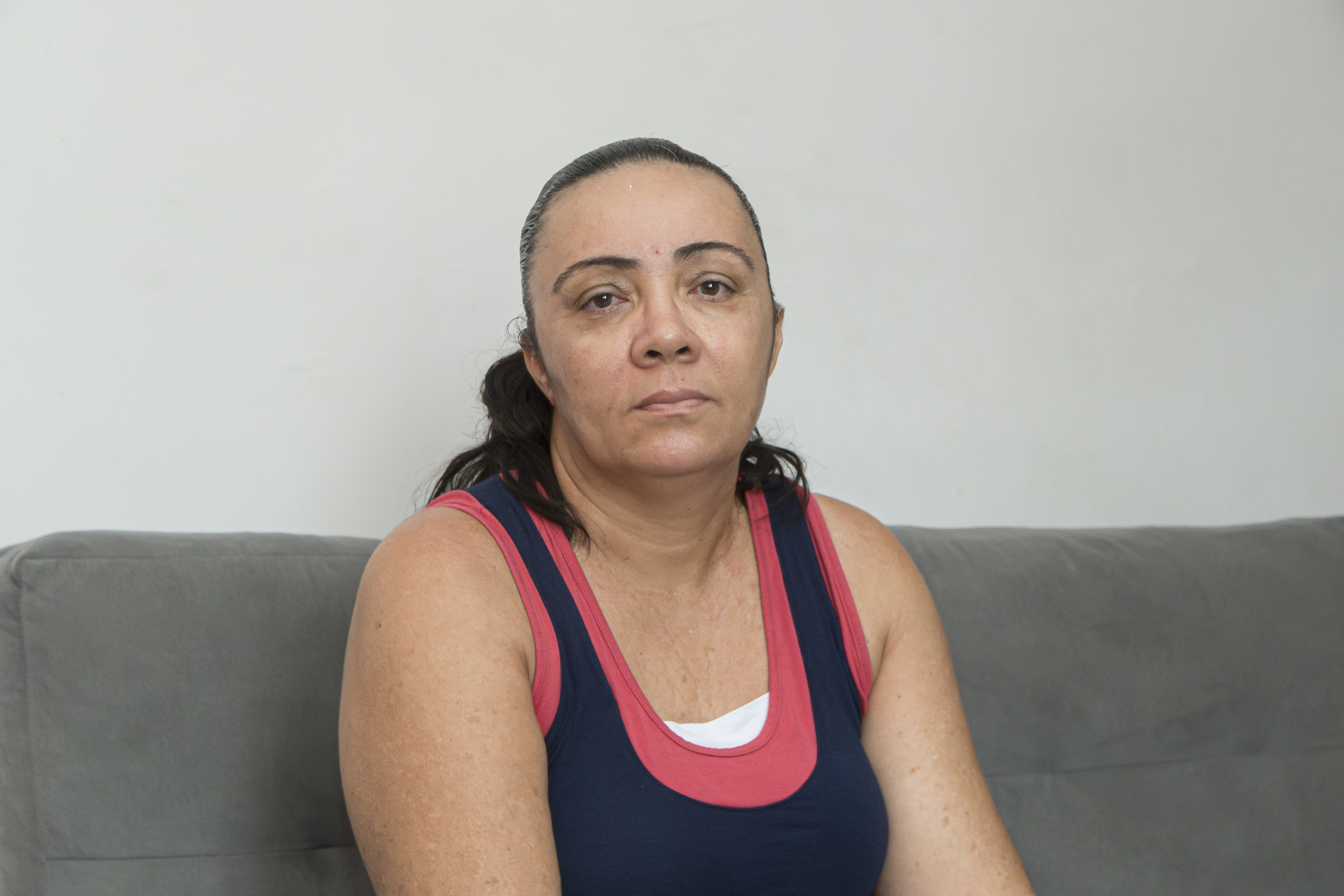 Moradora do Porto Dantas, Maria Elisângela Guimarães, 47, afirma que a iniciativa do Estado salvou a sua vida / Foto: Erick O'Hara