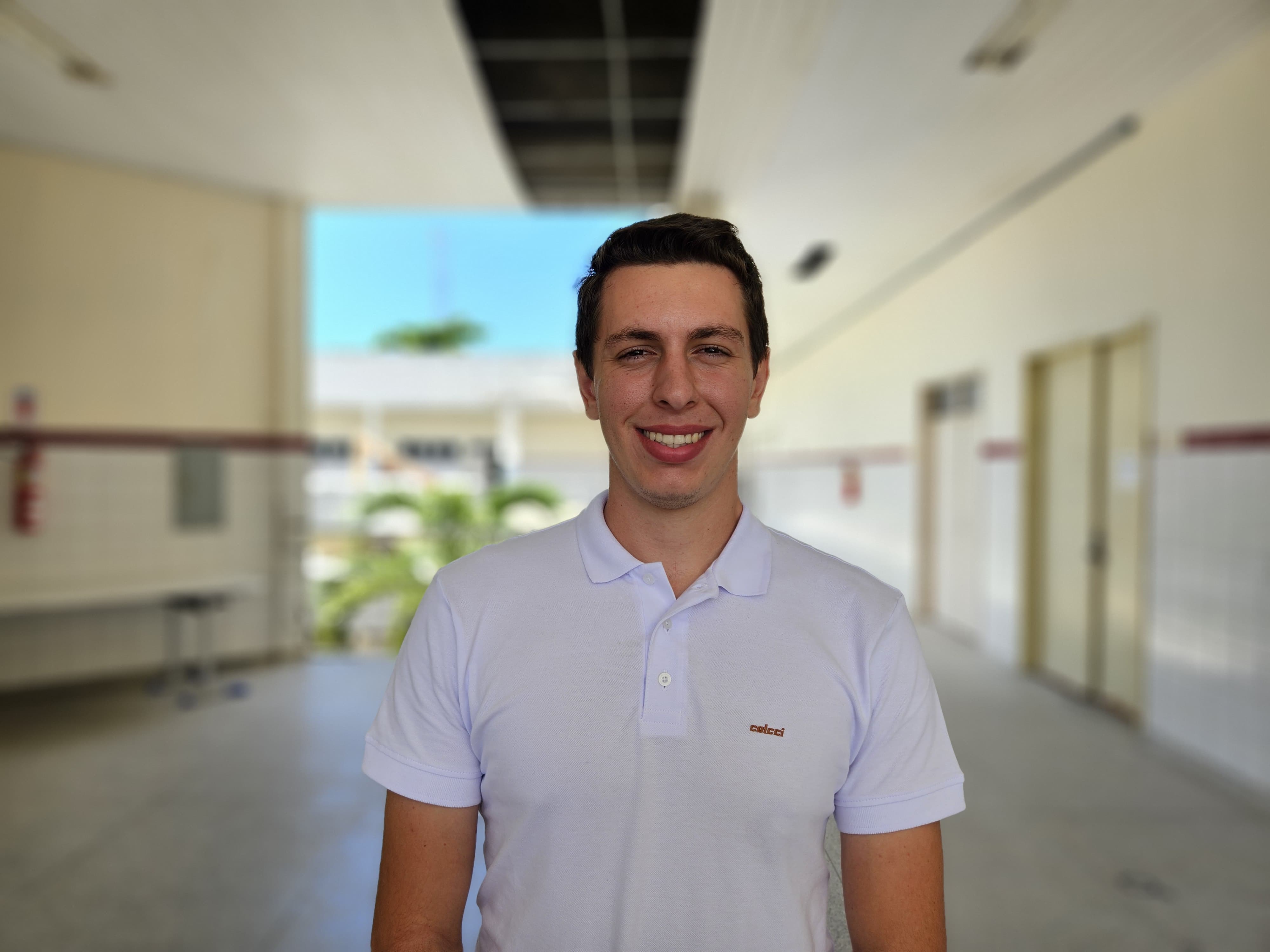 Luís Eduardo Callafel compartilhou sua trajetória acadêmica e visão realista sobre preparação para o Enem / Foto: Jennifer Nyrla