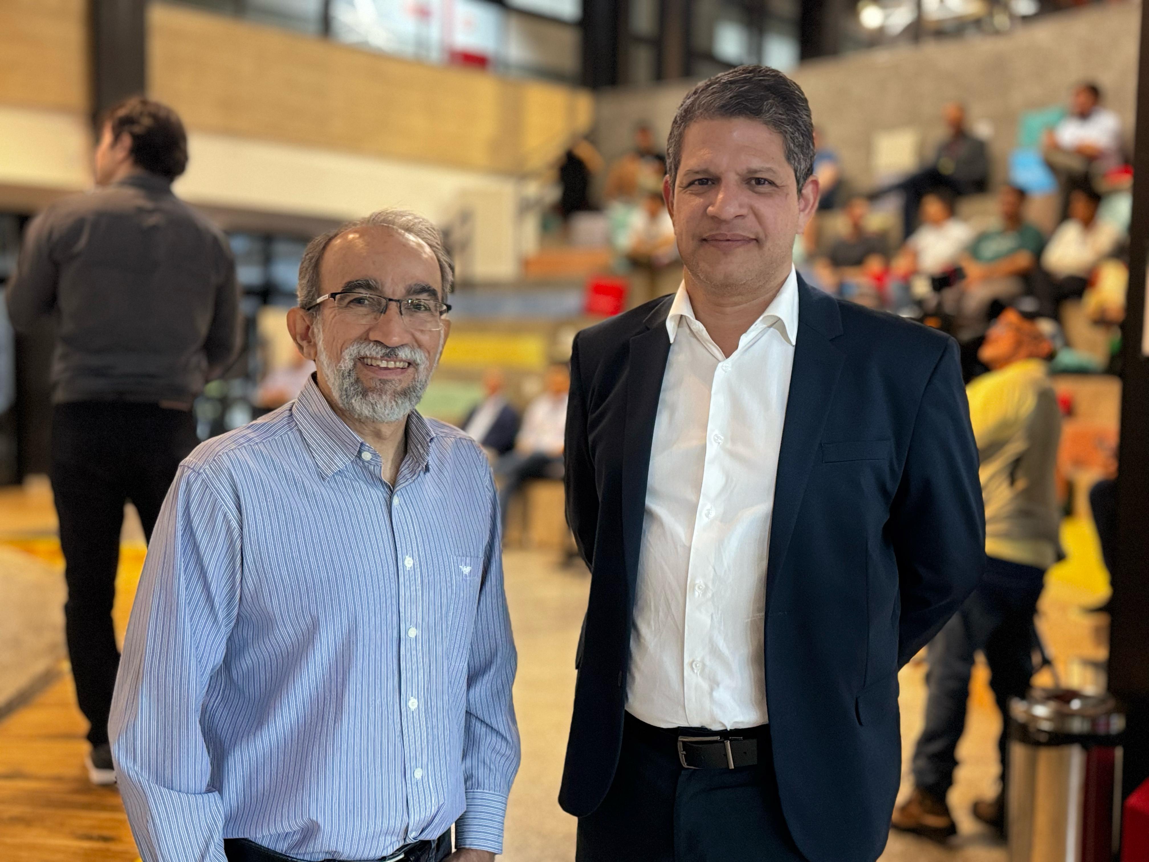 Mário Vasconcelos, assessor de Planejamento Estratégico da Emgetis e Bráulio Abreu, presidente da Emgetis/ Foto: Ascom Emgetis