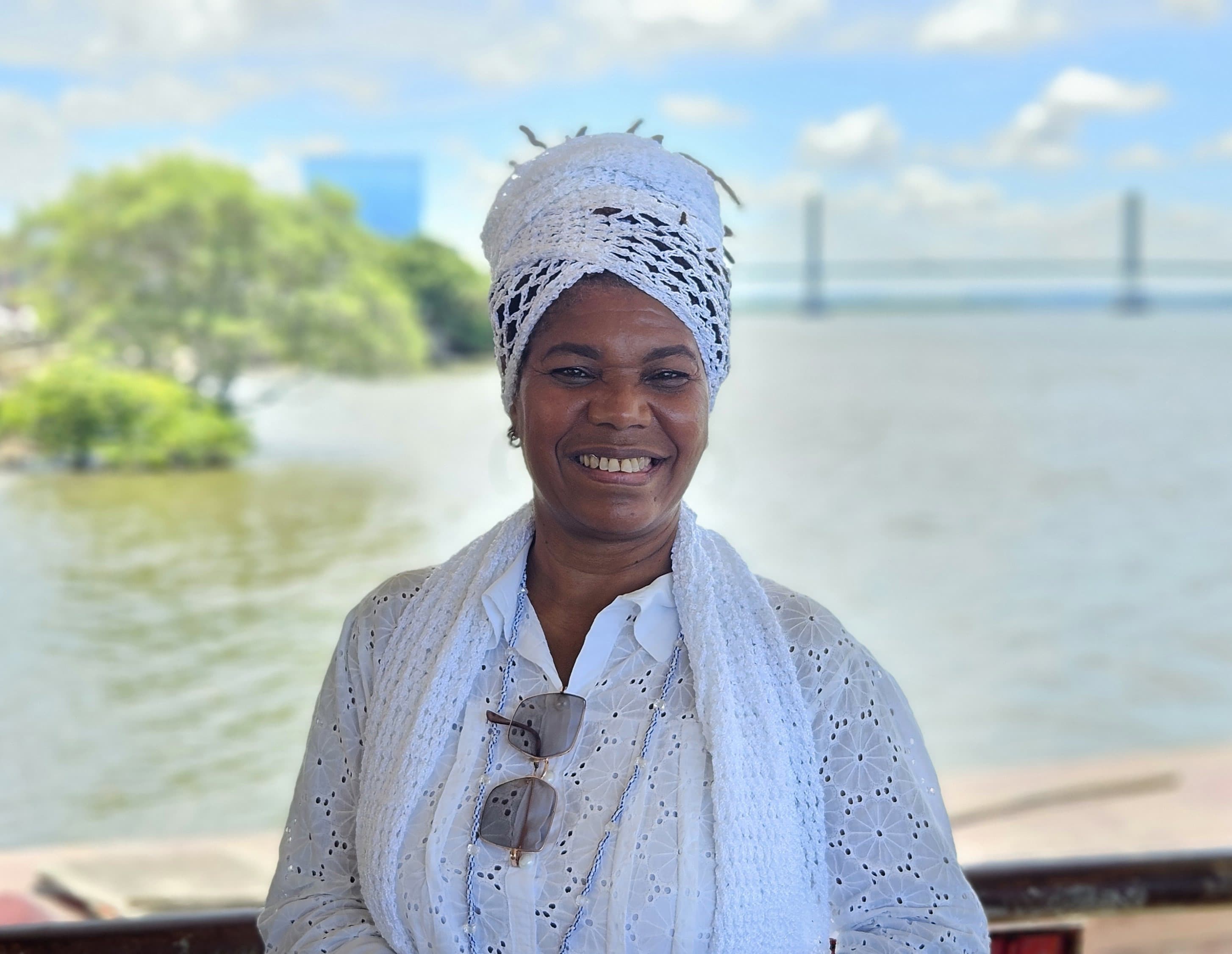 Ana Iris, secretária do CEPIR e integrante do Abaçá São Jorge / Foto: Irla Costa/Ascom Seasic