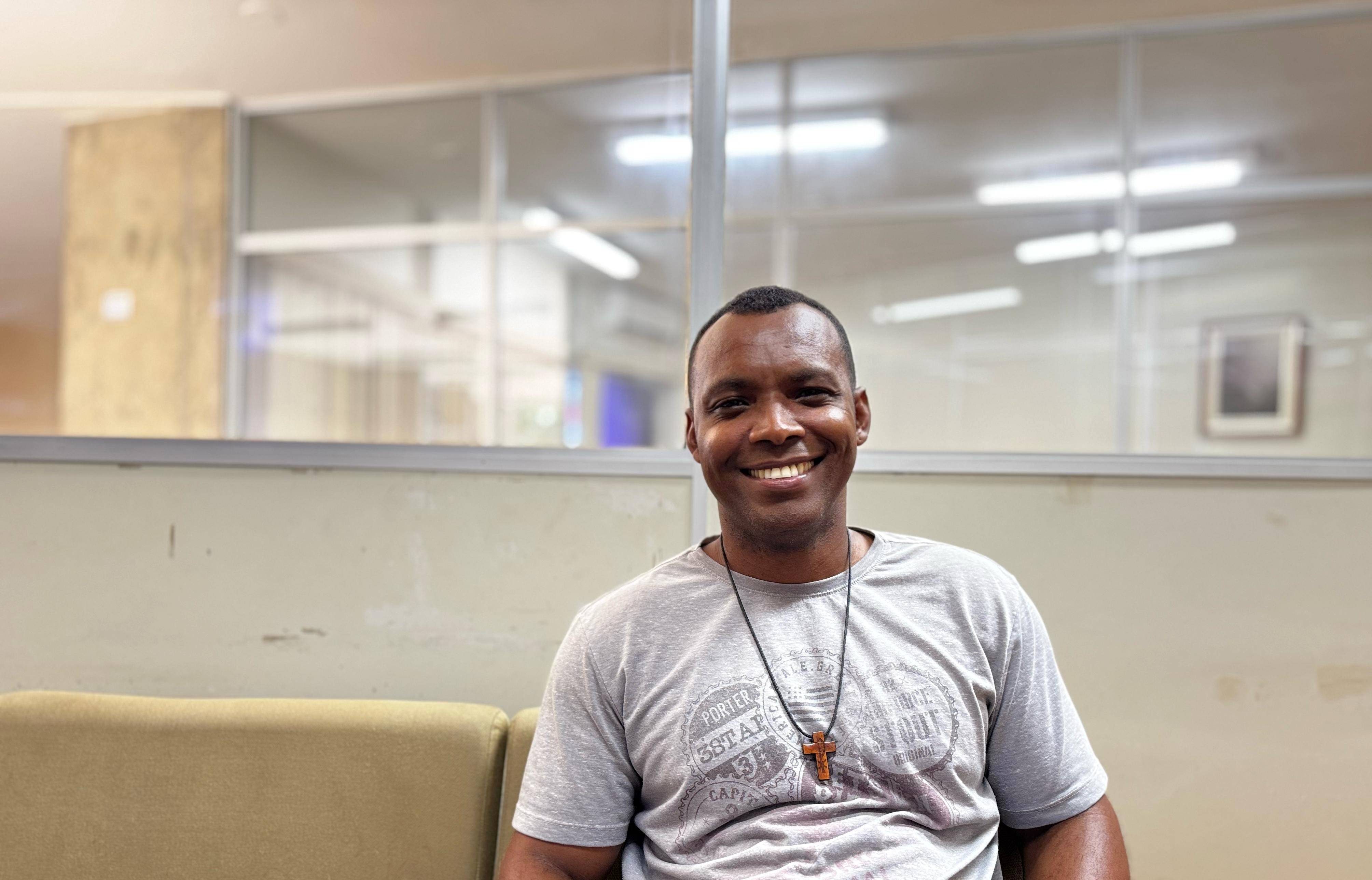 Jhonatan dos Santos, engenheiro de segurança do trabalho da Emgetis / Foto: Ascom Emgetis