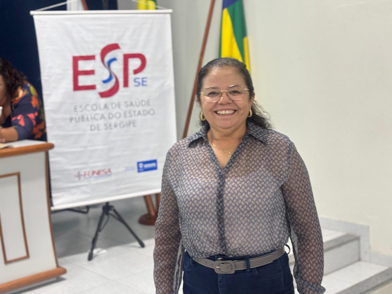 Coordenadora Estadual de Educação Permanente da SES, Jalcira Izidro.