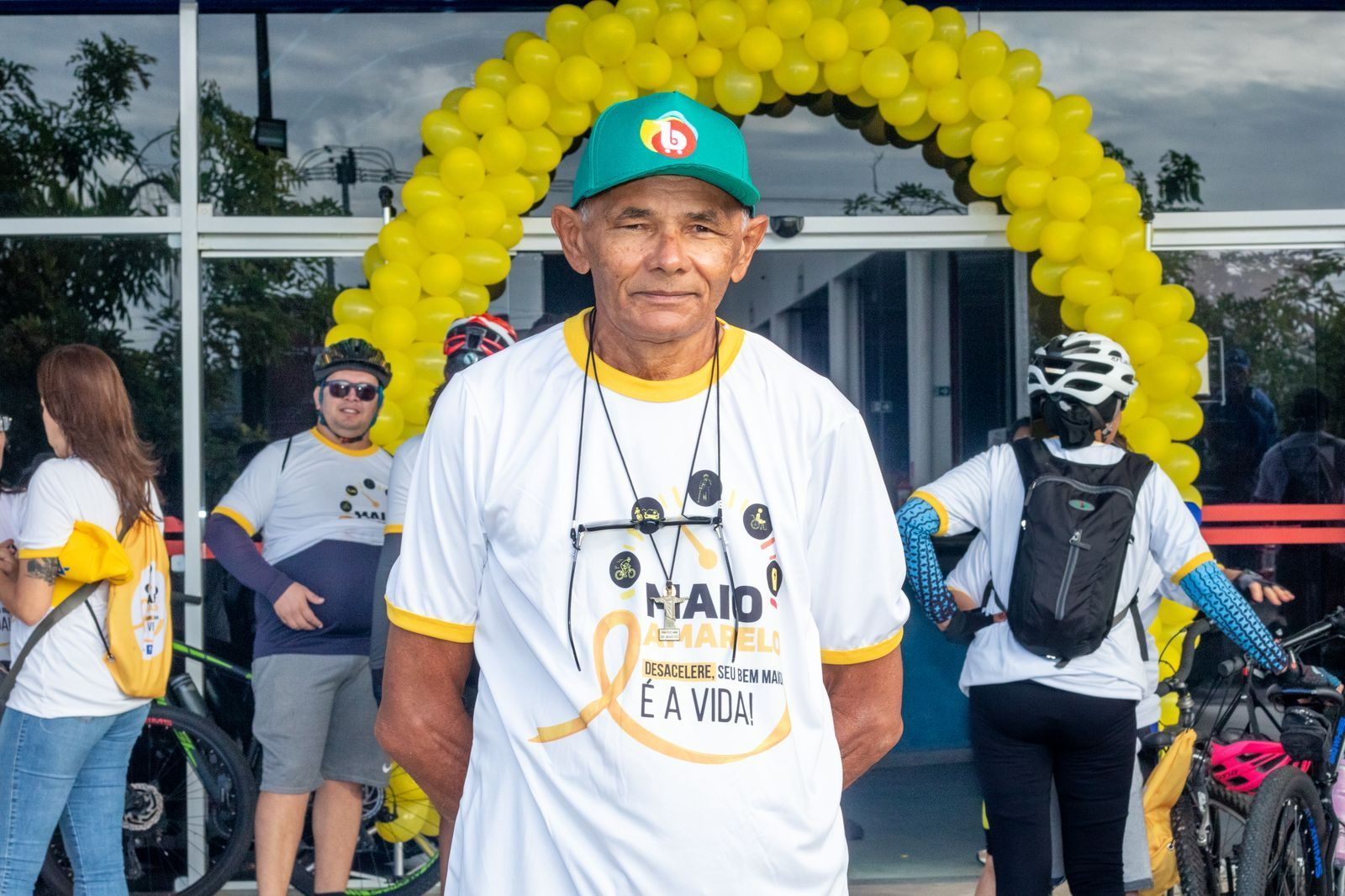 O aposentado Genaldo Mota também aprovou a ação / Foto: Mário Sousa/SES