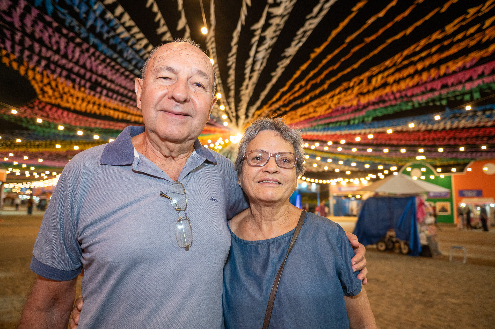 Casal de turistas Lúcia Aparecida e João Moreira dos Santos / Foto: Thiago Santos