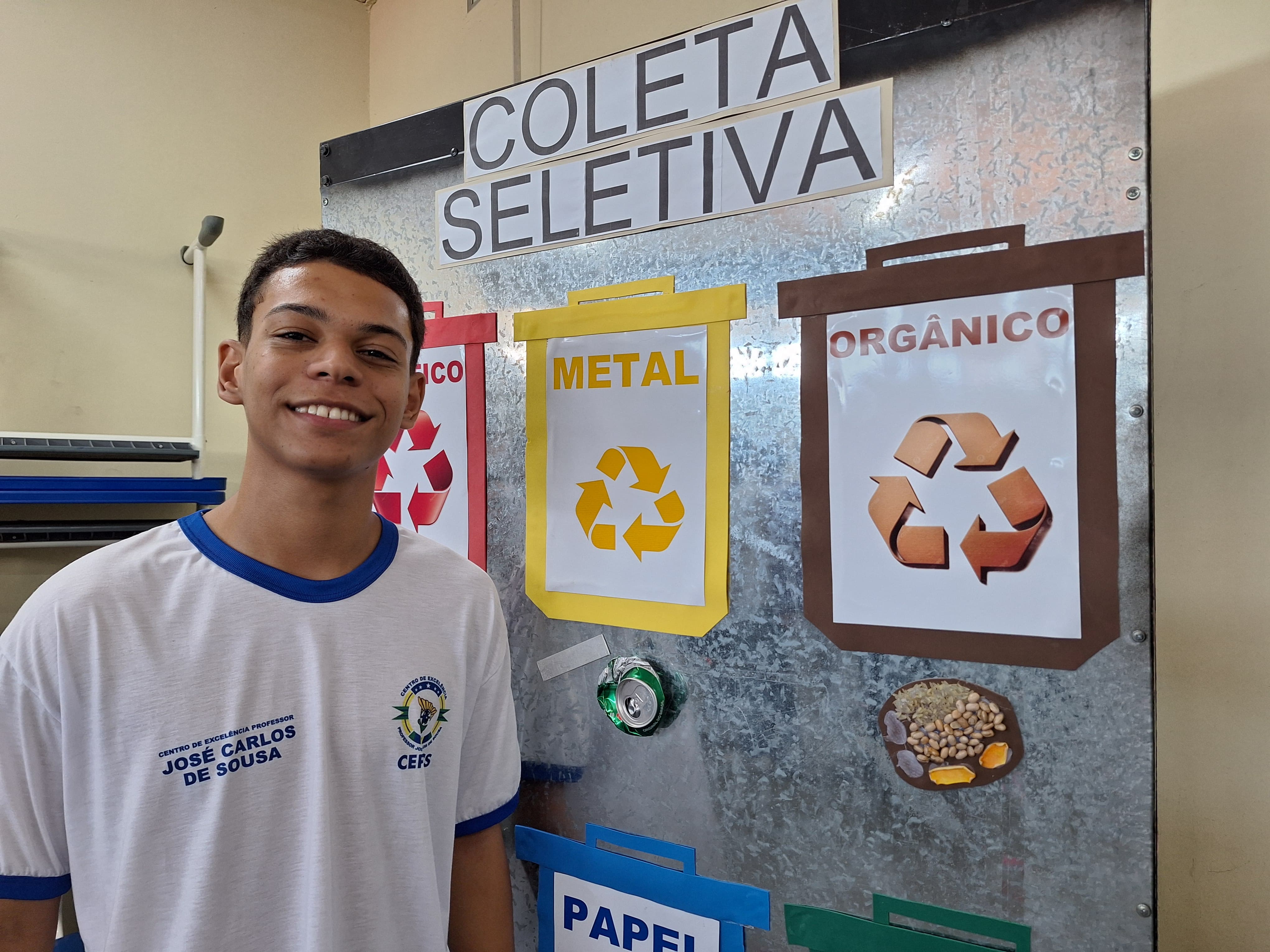 Aluno Miguel Gois Santos / Foto: Ascom/Seed