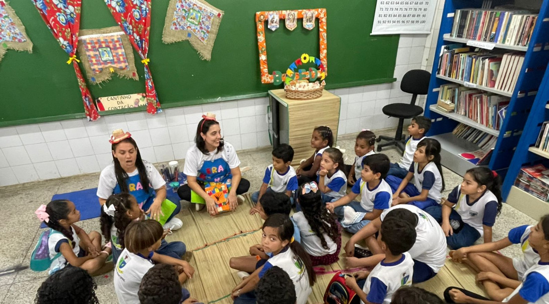 Foco das atividades no programa de gestão itinerante foi voltado às crianças / Fotos: Ascom/Seed