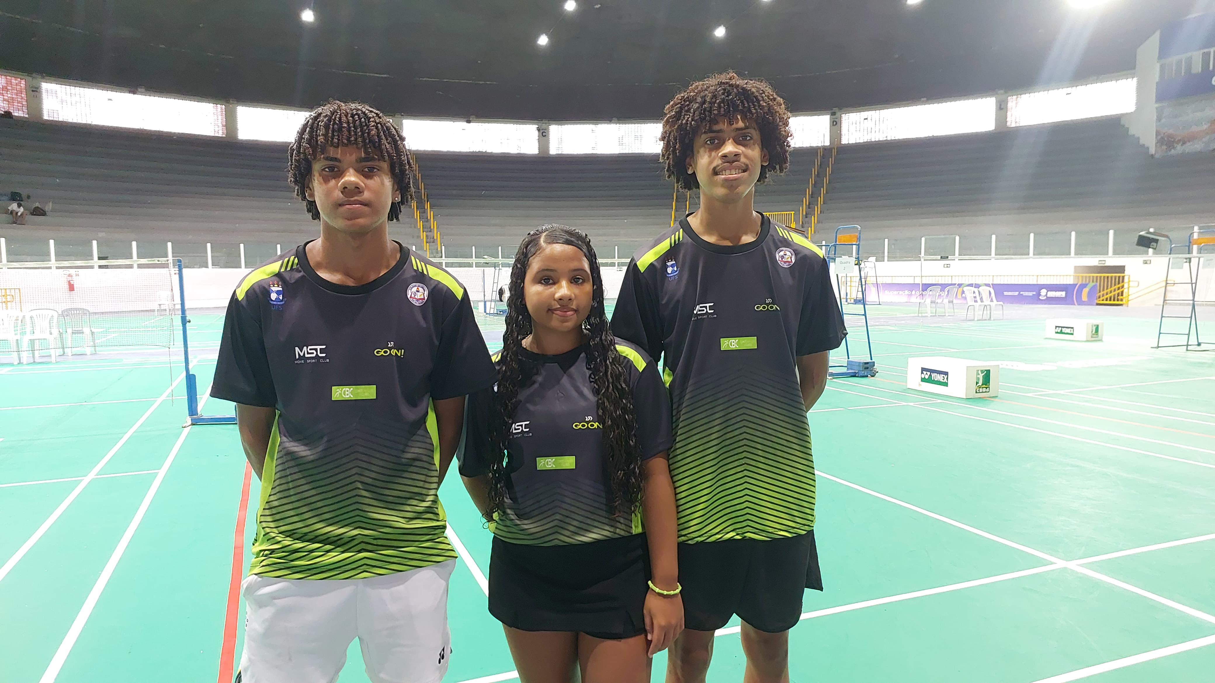 Atletas Gustavo, Estela e Renysson / Foto: Ascom/Seel