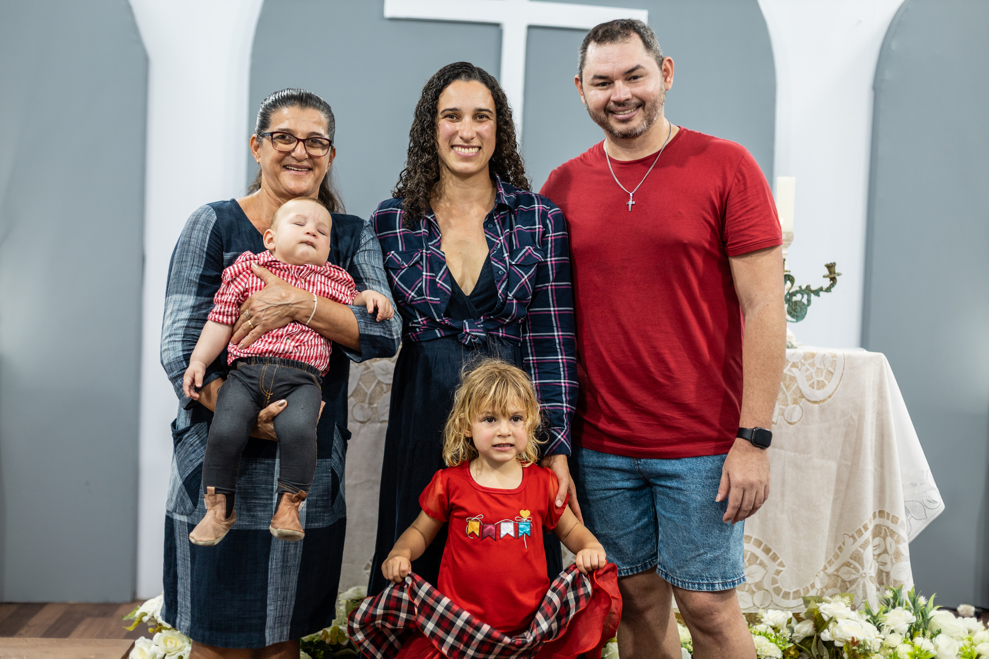 Milania Andrade trouxe a família para conhecer um pouco das tradições nordestinas/Foto: Thalys Rodrigues