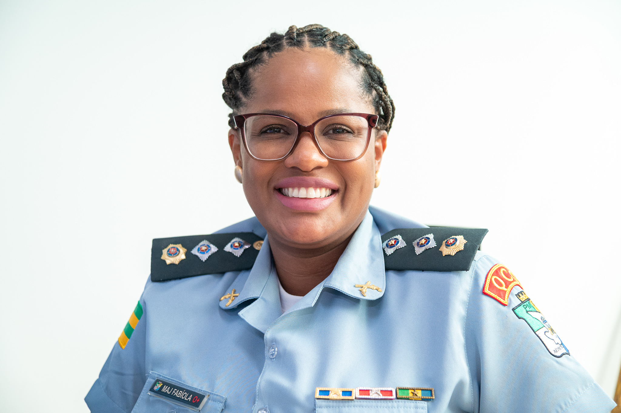 Coordenadora da Ronda Maria da Penha, major Fabíola Góes // Foto : Thiago Santos